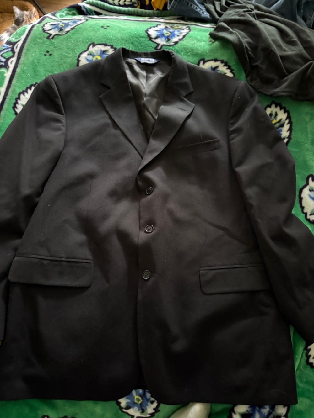 Stafford Men's Black Three-Button Sport Coat Blazer worn once